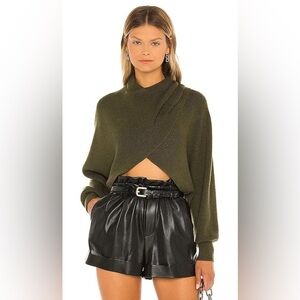 Alice + Olivia Mora Twist 99% Wool - Olive